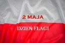 Bary Polski z napisem ŚWIĘTO FLAGI RZECZYPOSPOLITEJ POLSKIEJ